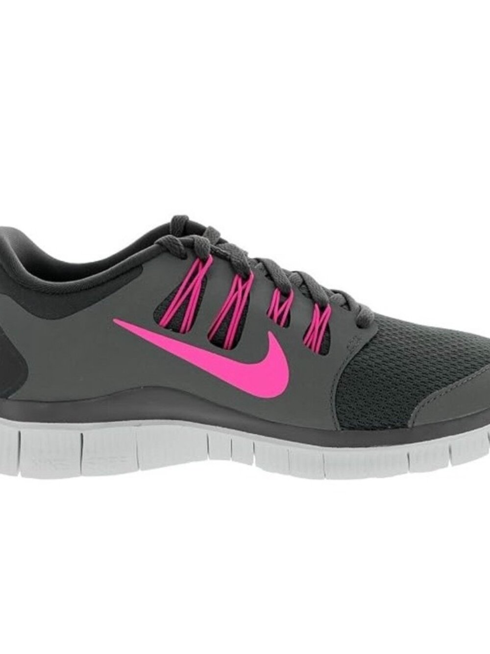 NIKE FREE 5.0 Running Shoes Women's Size 7 Gray Pink 580591-060